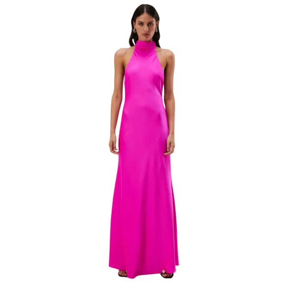 Evianna Satin Gown MISHA | Size Large (US 8-10) - Picture 8 of 13
